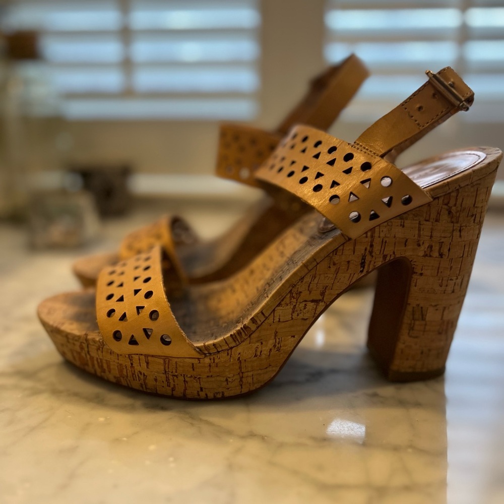 Rebecca Taylor Cork Wedge Sandals